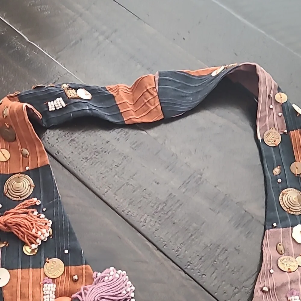 ZARA VEST/HALTER Vintage boho vibes  SIZE XL - Picture 4 of 12